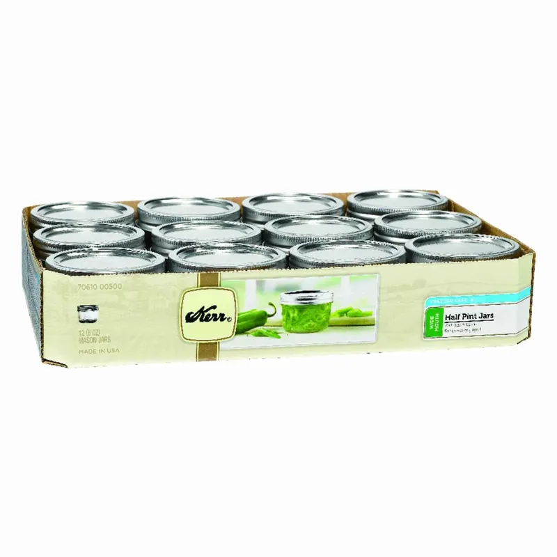 Kerr Wide Mouth Canning Jar 8 Oz. 12 Pk