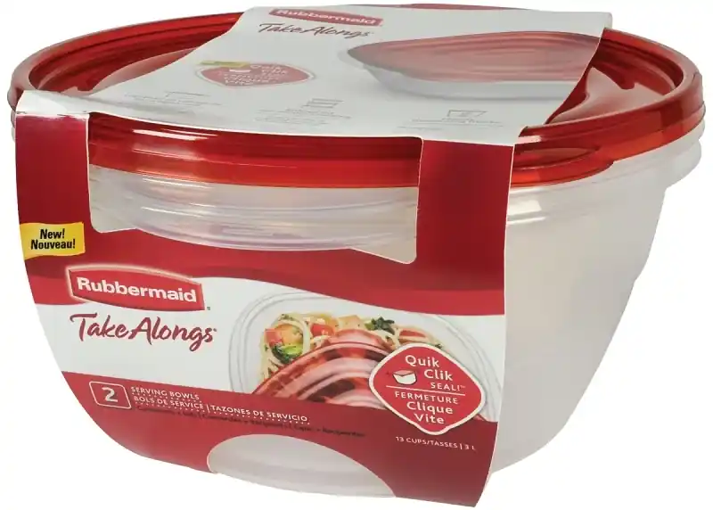 Rubbermaid 13 Cups Clear Food Storage Container 2 Pk