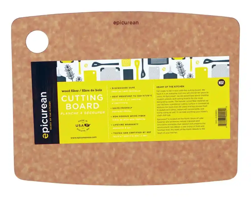 Kitchen Series 11.5 In. L X 9 In. W X 0.25 In. Wood Fiber Cutting Board
