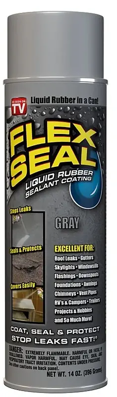 Gray 14 Ounce Liquid Rubber Sealant Coating - Versatile Waterproof Solution