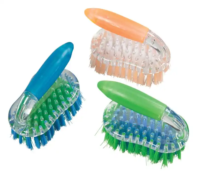 Diamond Visions 3 In. W Iron Handle Scrub Brush