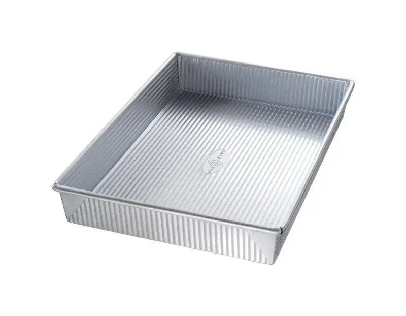9.5 In. W X 13.625 In. L Rectangular Cake Pan Silver