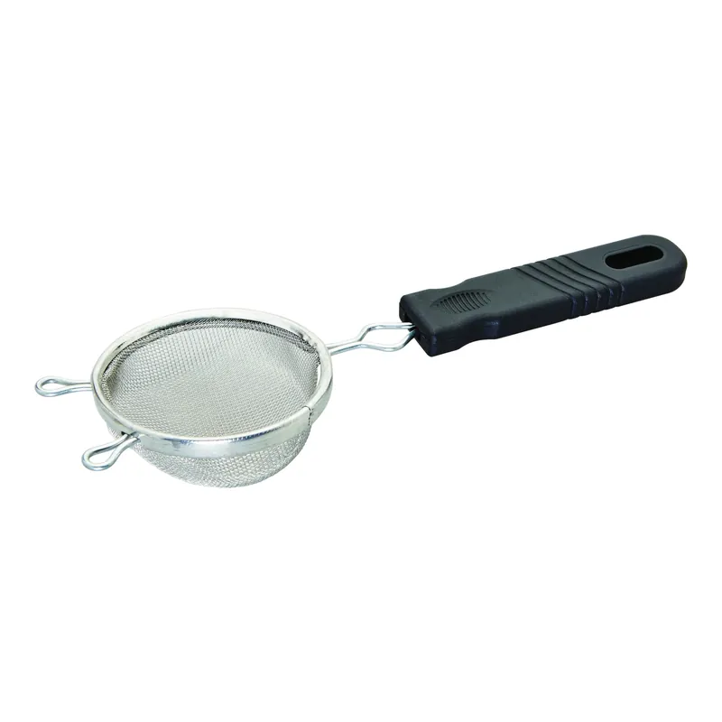Good Cook Silver/Black Aluminum Mesh Strainer