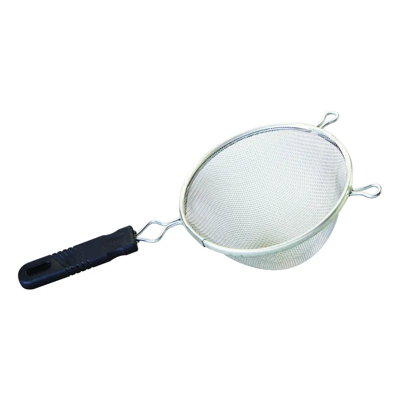 Good Cook Silver/Black Aluminum Mesh Strainer