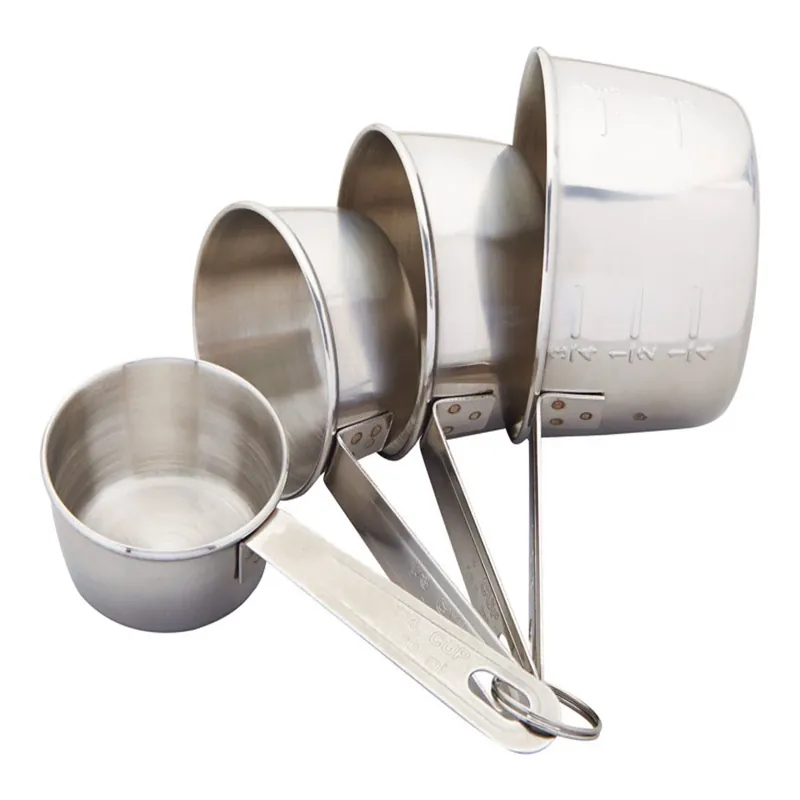 4-Pc. Stainless-Steel Measuring Cup Set