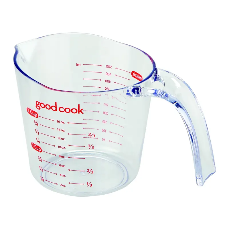 2-Cup High-Impact Clear Plastic Measuring Cup
