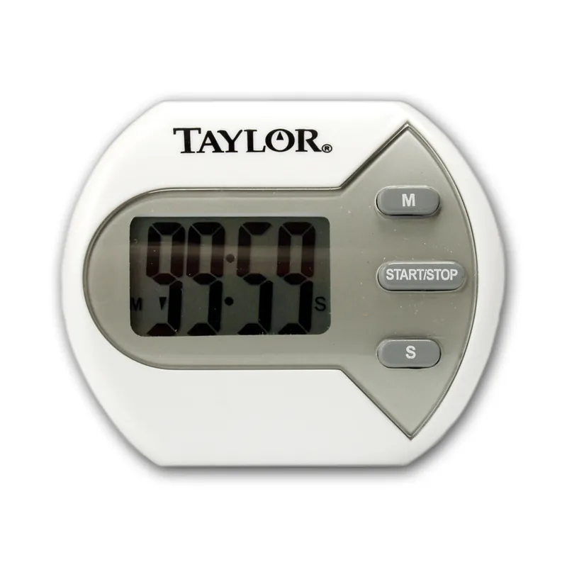Classic Digital Electronic Timer 5806 - Water-resistant, Lcd, 99 Min, White