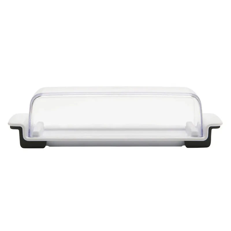 Good Grips 2-11/16 In. W X 7-11/16 In. L Black/white Plastic Butter Dish 4 Oz