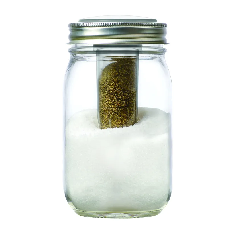 Jarware Regular Mouth Decorative Jar Lid Salt And Pepper 1 Pk