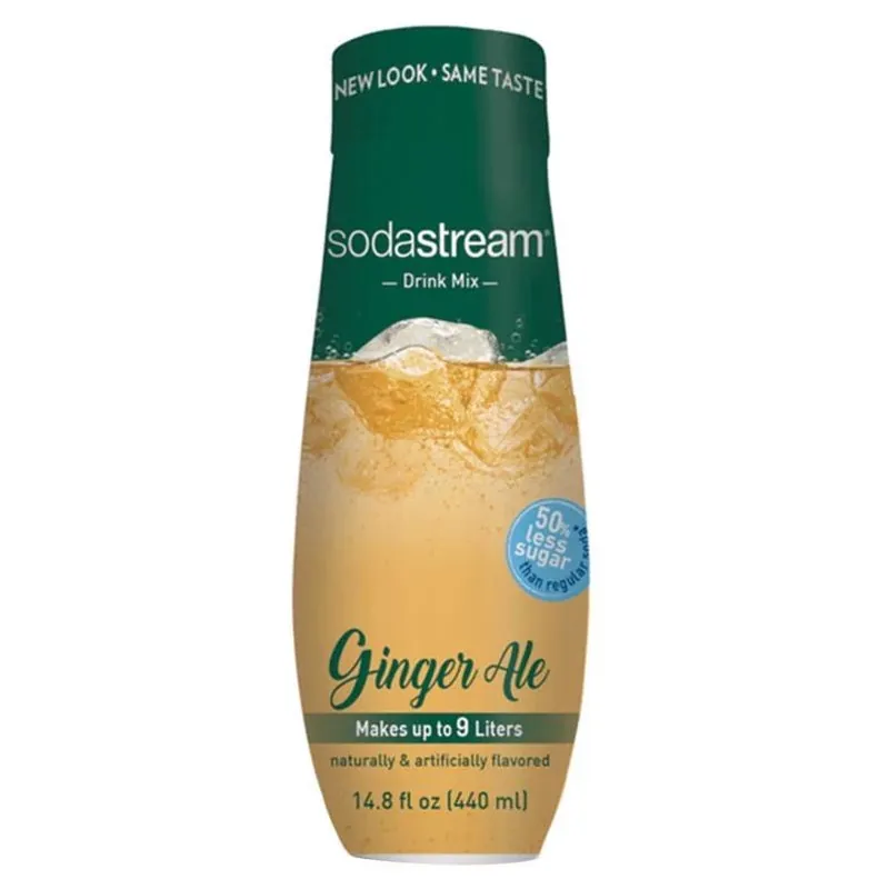 SodaStream Ginger Ale Mix – 14.8 oz Bottle (Single Pack)