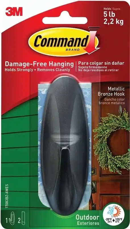 3M Command Large Plastic Hook 4.125 In. L 1 Pk