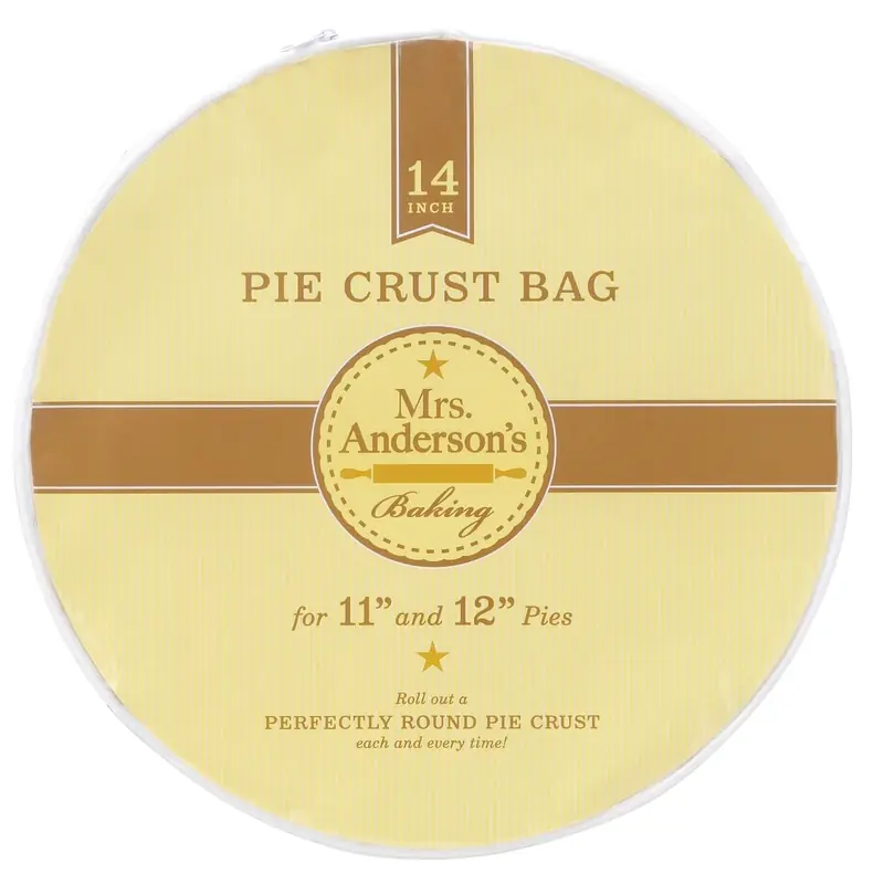 14 In. L White Pie Crust Bag For Perfect Crusts