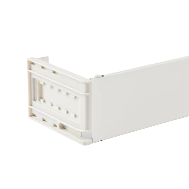 Enamel White Pocket Rod 48 In. To 86 In. Adjustable Length Drapery Rod