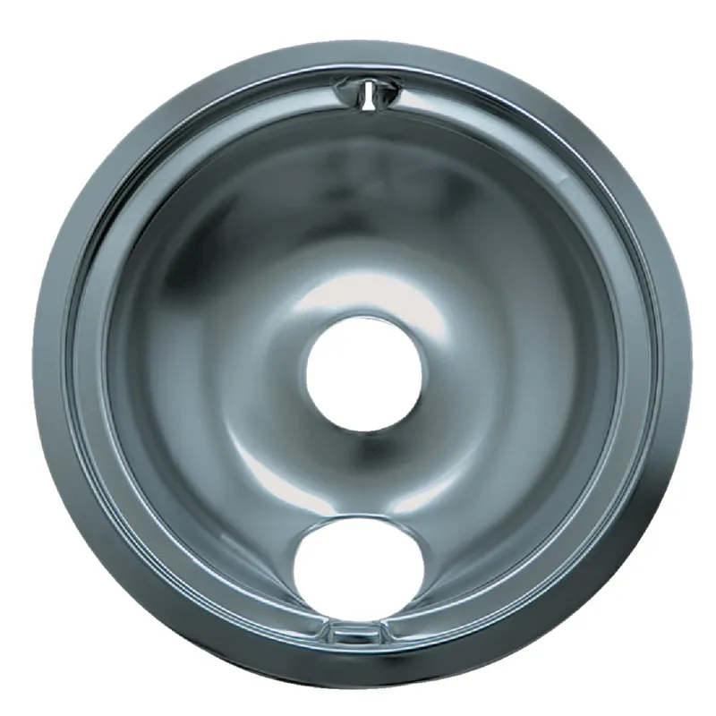 Electric Range Drip Pan, B Series Plug-In Element, Chrome, 6 In.