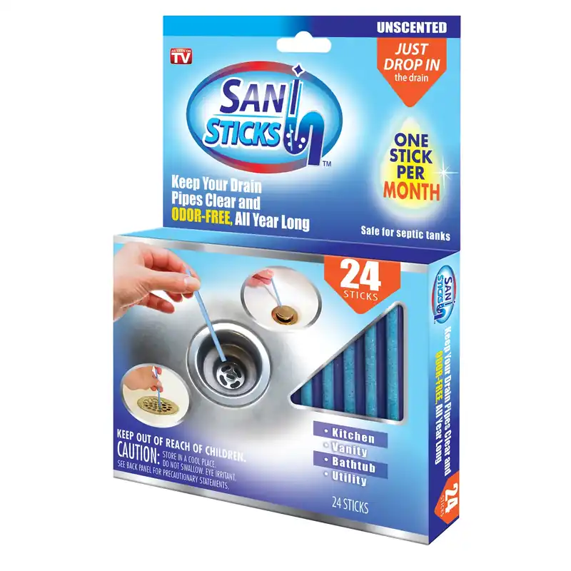 SANI 360 Sani Sticks No Scent Deodorizing Multi-Purpose Cleaner Stick 24 Pk