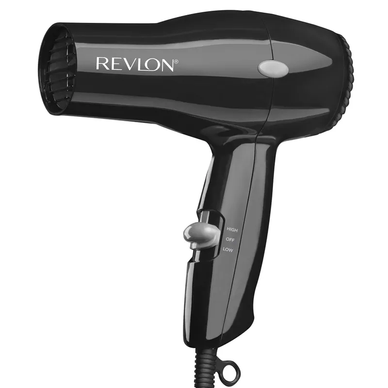 Compact Hair Dryer, Lightweight, Black