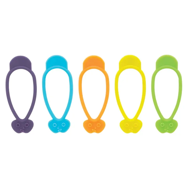 Assorted Silicone Bag Ties - 10 Pack, Durable And Reusable