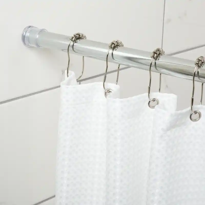Shower Stall Rod, Adjustable, Chrome, 24 To 40-In.