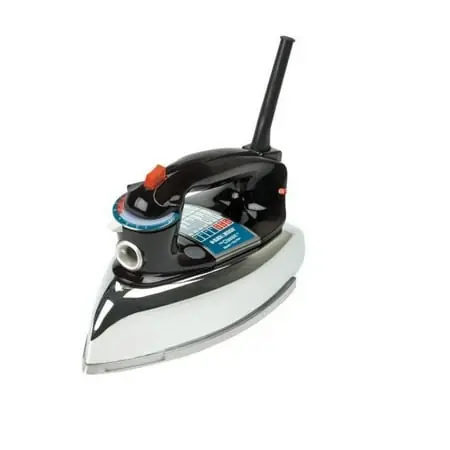 Classic Steam Clothing Iron With Easy Temperature Control And Polished Aluminum