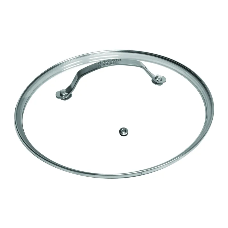12 Inch Clear Glass And Stainless Steel Lid For Fry Pans
