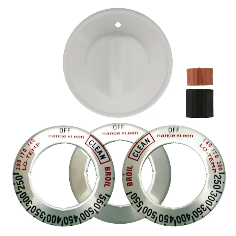 Universal White Replacement Gas Range And Oven Knob Kit Model 8231