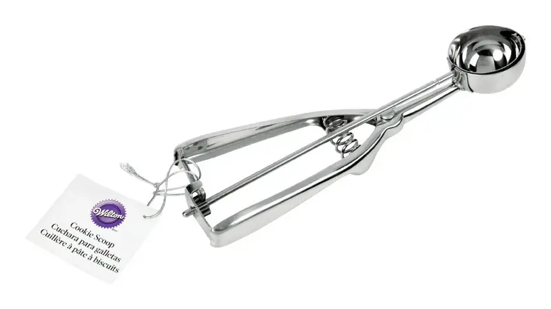 Wilton Silver Stainless Steel Cookie Scoop 0.66 Oz