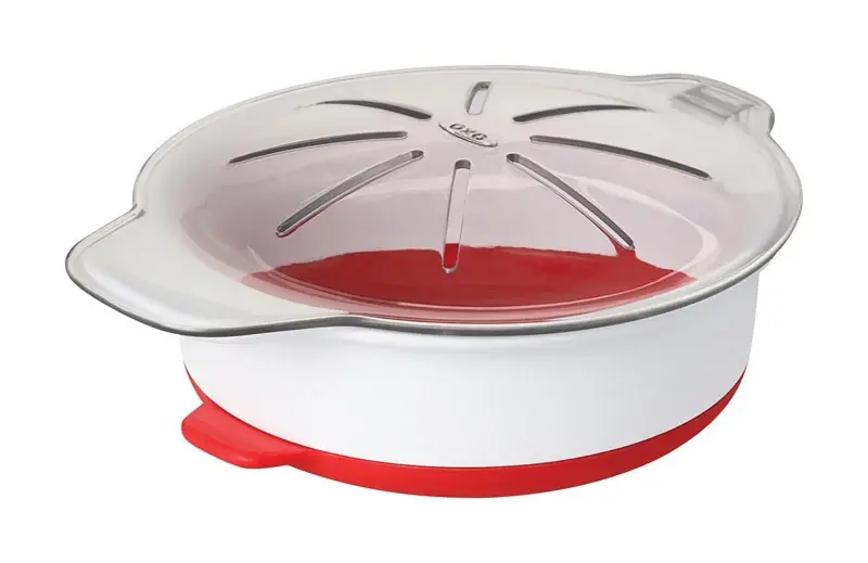 OXO Good Grips Red/White Silicone Microwave Egg Cooker