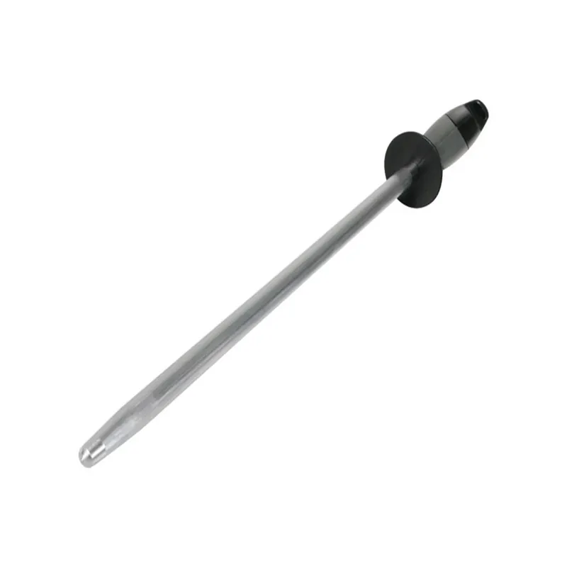 Brushed Nickel Steel 1 Stage Knife Sharpening Steel 16.5 Inches