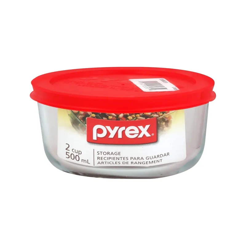Pyrex 2 Cups Clear Food Storage Container 1 Pk