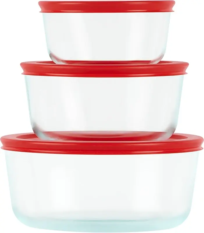Pyrex Clear Food Storage Container Set 3 Pk