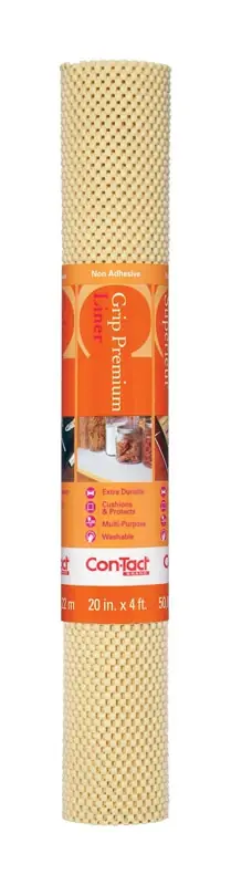 Grip Premium 4 Ft. L X 20 In. W Almond Non-adhesive Shelf Liner