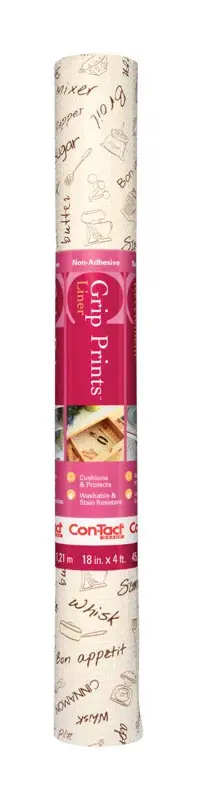 Grip Prints 4 Ft. L X 18 In. W Natural Non-adhesive Shelf Liner