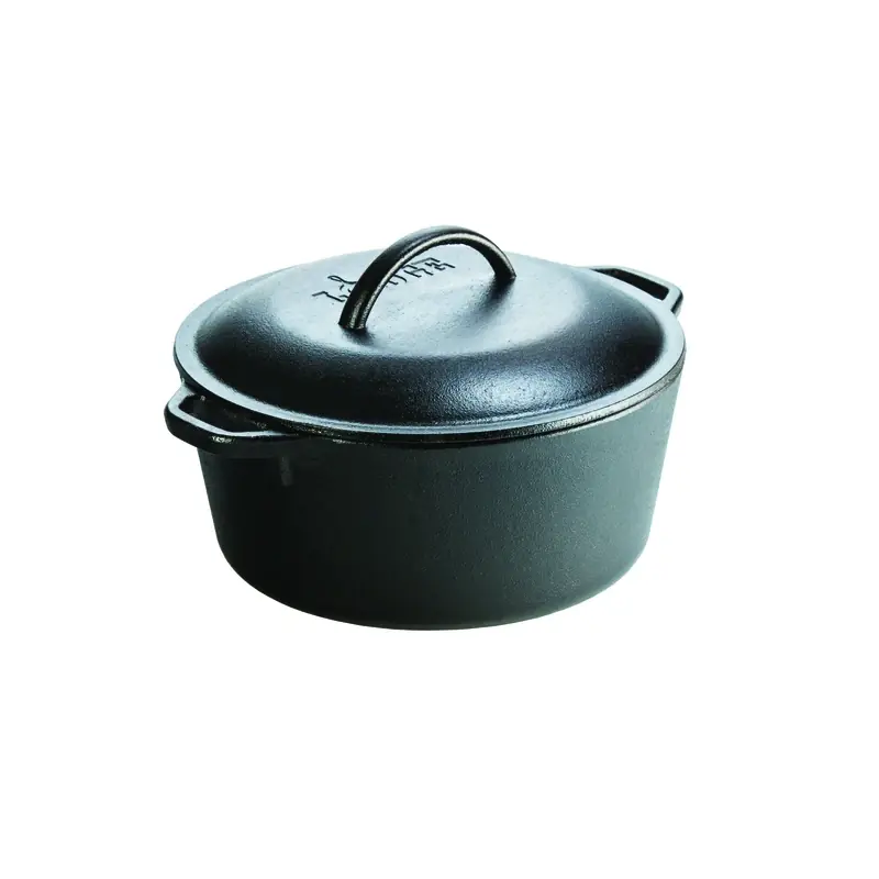 Dutch Oven, Seasoned Cast Iron, 5 Qt.