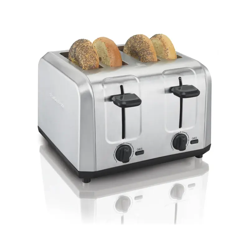 Bagel Toaster, Brushed Stainless Steel, 4-Slice