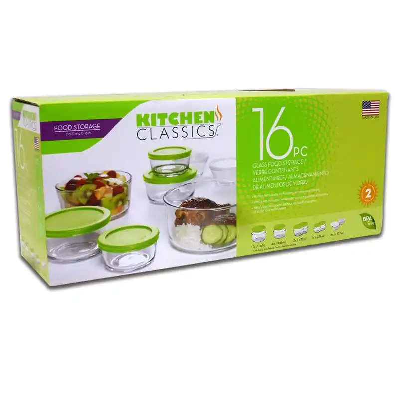 Kitchen Classics Clear Food Storage Container Set 1 Pk
