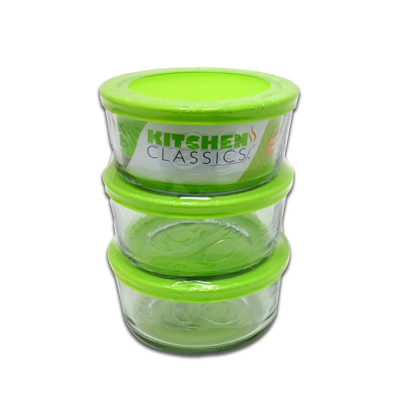 Kitchen Classics 4 Cups Clear Food Storage Container Set 1 Pk