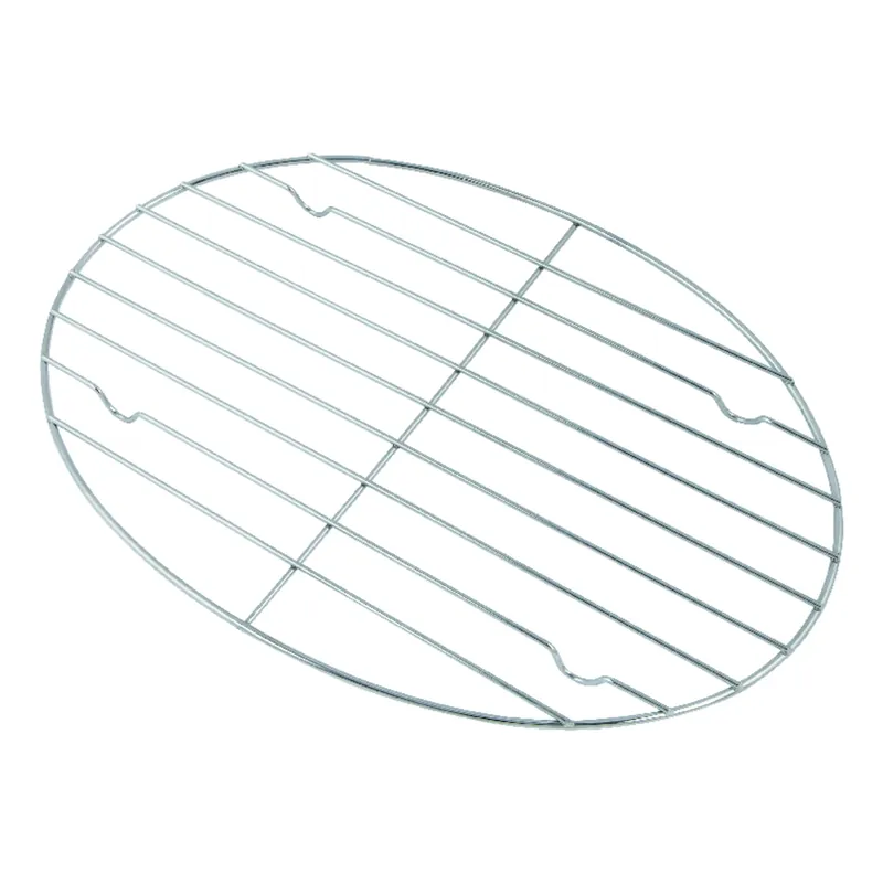 Steel Oval Roasting Rack 12 X 8.5 Inch For Baking And Broiling