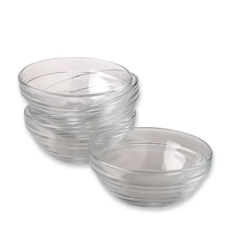 Gemco Clear Glass Prep Bowl Set 4 Oz