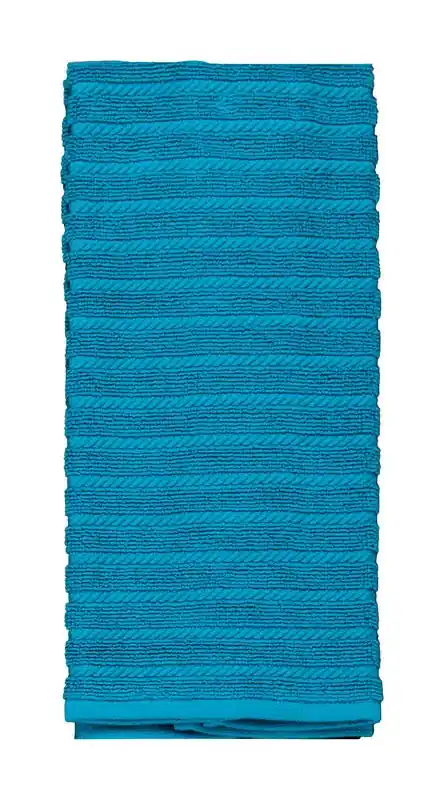 Kay Dee Cooks Kitchen Teal Cotton Kitchen Towel 1 Pk