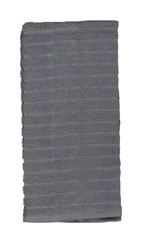 Kay Dee Cooks Kitchen Graphite Cotton Kitchen Towel 1 Pk