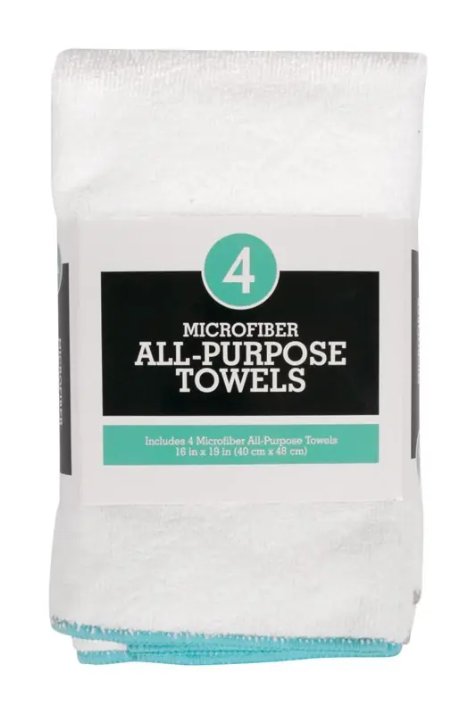 Ritz White Microfiber Solid Kitchen Towel 4 Pk