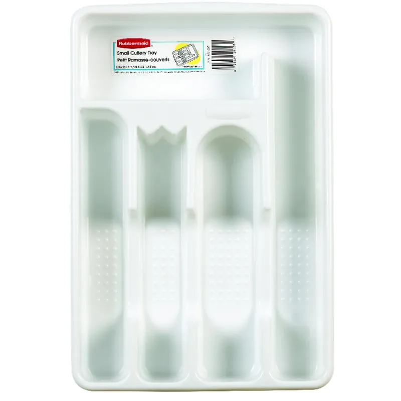 Plastic Cutlery Tray, White