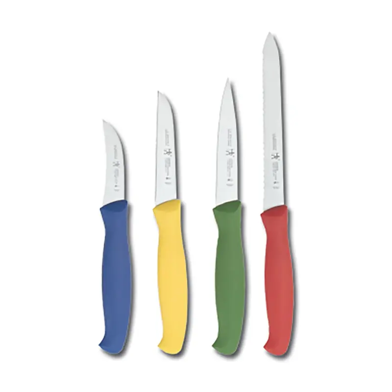 4-piece Stainless Steel Knife Set With Plastic Handles