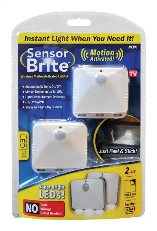 Sensor Brite As Seen On TV Automatic Battery Powered LED Night Light W/Sensor