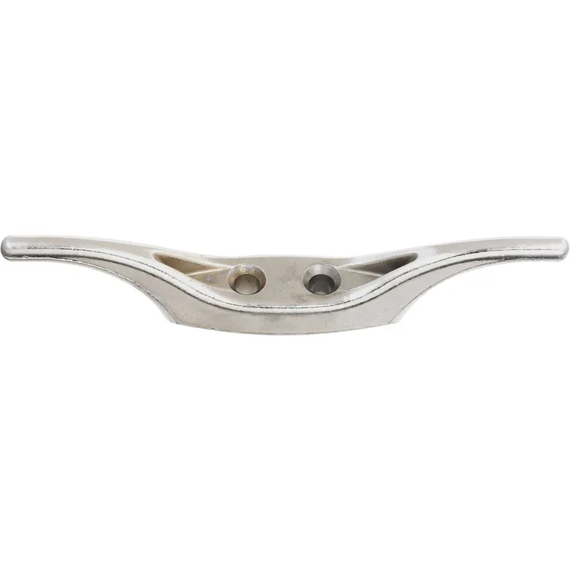 Rope Cleat, Nickel, 4-1/2 In.