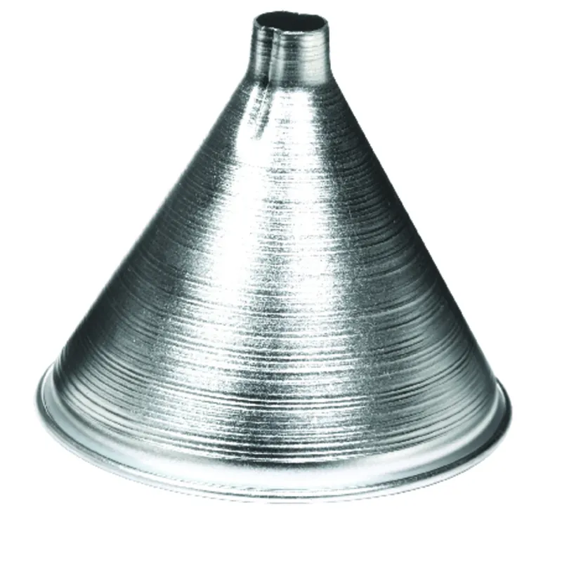 Silver 4 In. H Aluminum 8 Oz Funnel For Kitchen And Household Use
