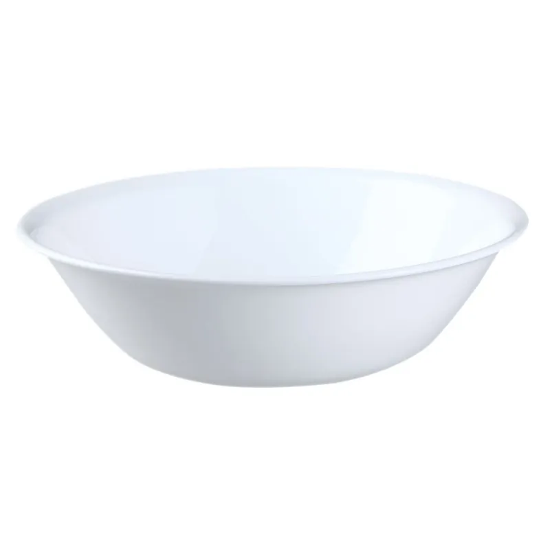 Corelle Livingware 64 Oz Winter Frost Glass Winter Frost White Serving Bowl 10.37 In. D 1 Pk