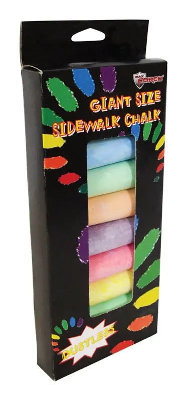 Diamond Visions Max Force Assorted Sidewalk Chalk 8 Pk
