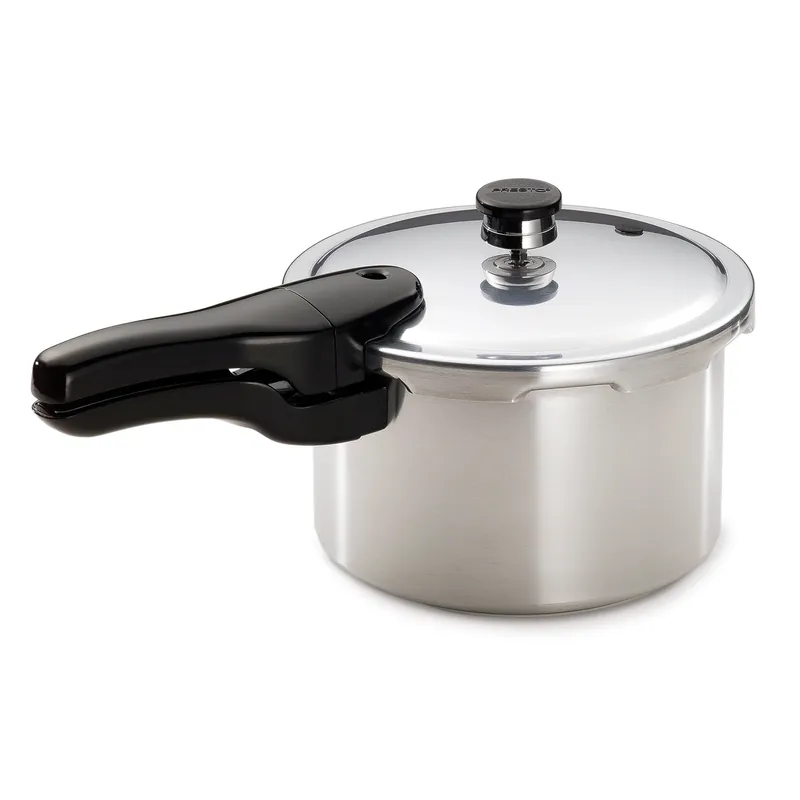 Aluminum Pressure Cooker With Recipe Book, 4-Qt.
