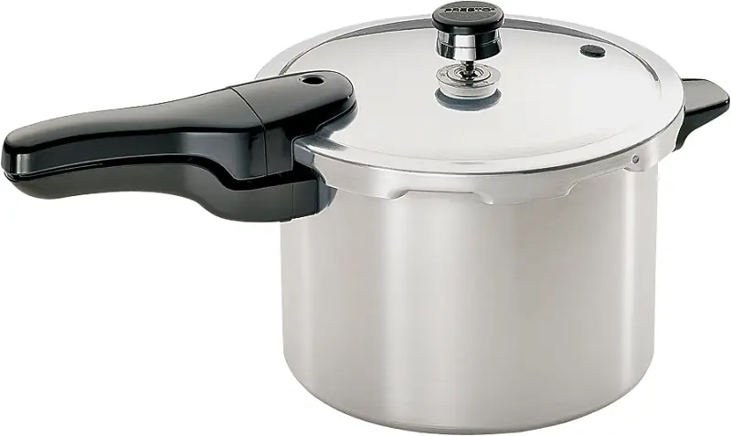 Aluminum Pressure Cooker With Recipe Book, 6-Qt.